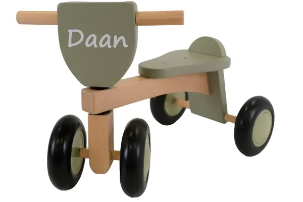 Optioneel: witte naamsticker