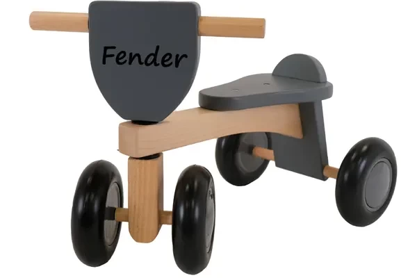 Optioneel: zwarte naamsticker