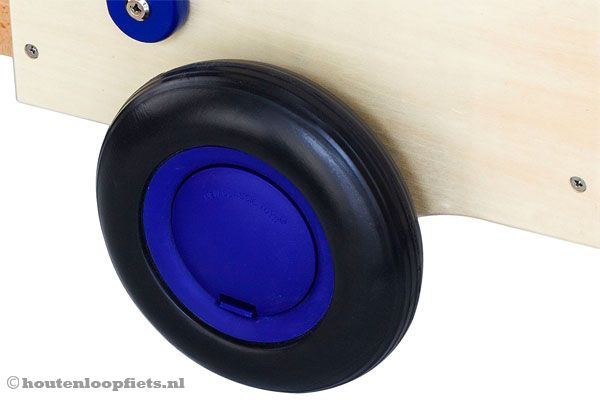 Met anti-kras wielen.