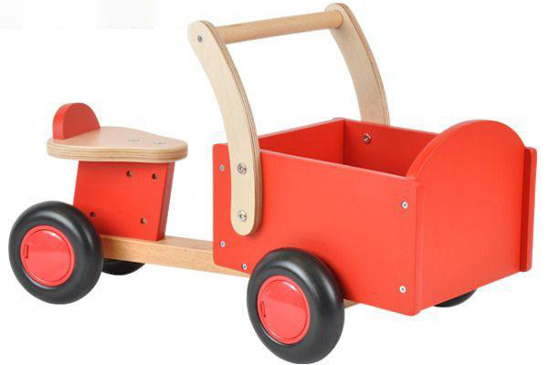 Bandits Angels Houten bakfiets little rider red Houtenloopfiets.nl