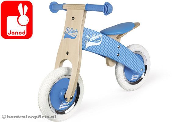 My first balance bike blauw van Janod.