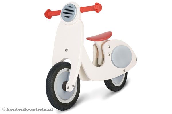 Vespa loopfiets vanille.