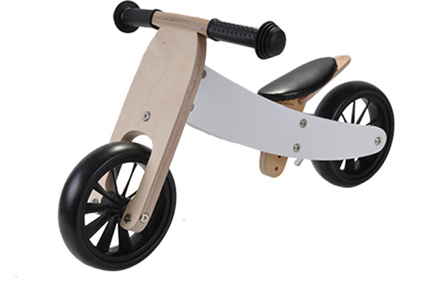 Als tweewieler met laag frame.