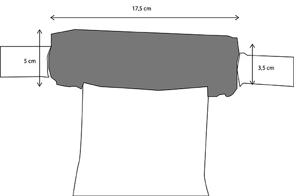 De afmetingen bij bevestiging