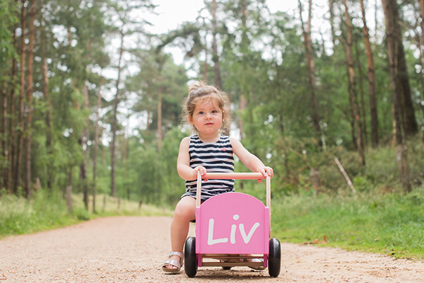 Optioneel: sticker met eigen naam.