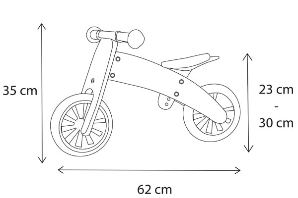 Stand 4: tweewieler met hoog frame