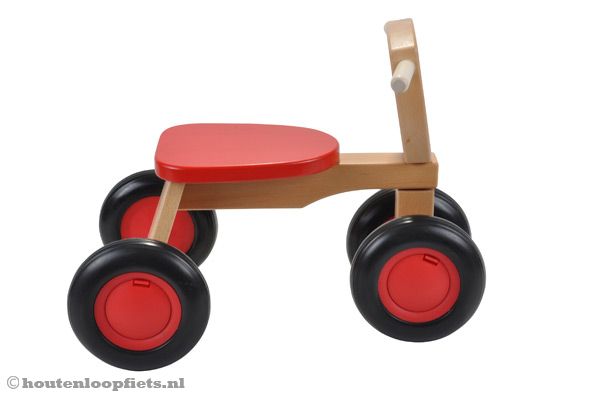 Zijkant van de Road Star rood.