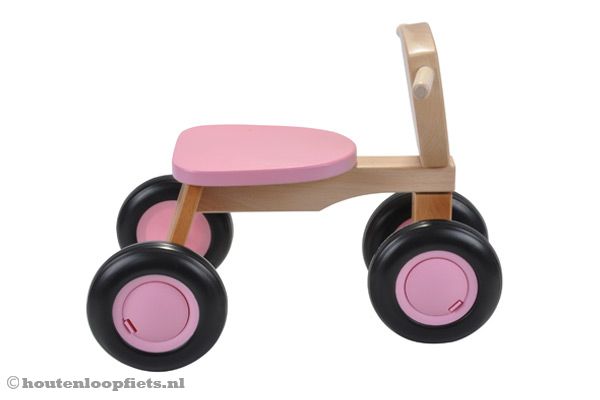 Zijkant van de Road Star roze.