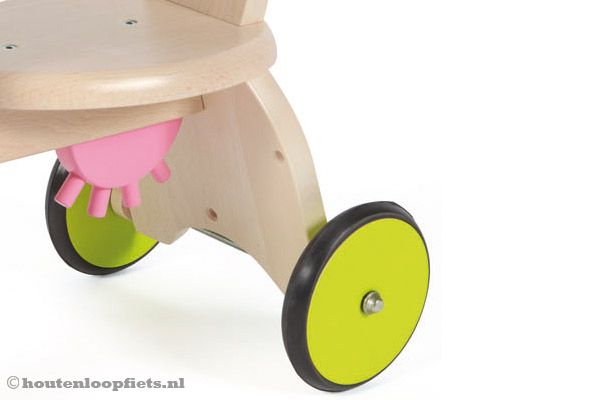 Rubberen wieltjes voor vlakke ondergronden.