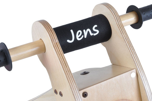 Optioneel: kinbeschermer met eigen naam.