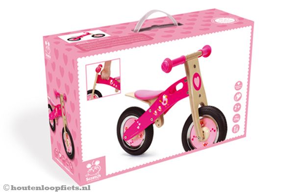 Pink bird in luxe cadeau verpakking.