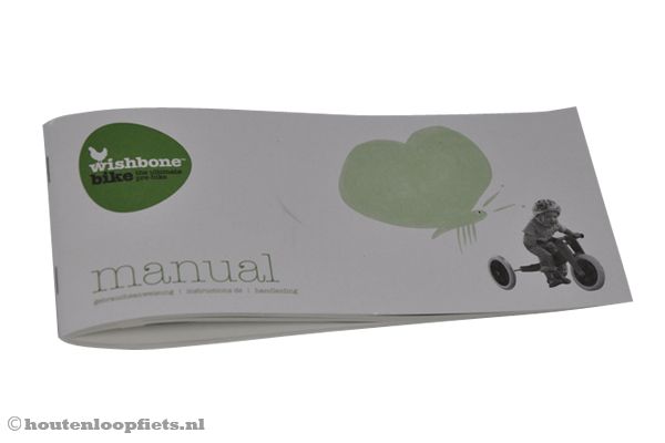 Wishbonebike handleiding in het Nederlands.
