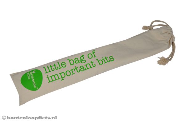 Inclusief onderdelen bewaartas.